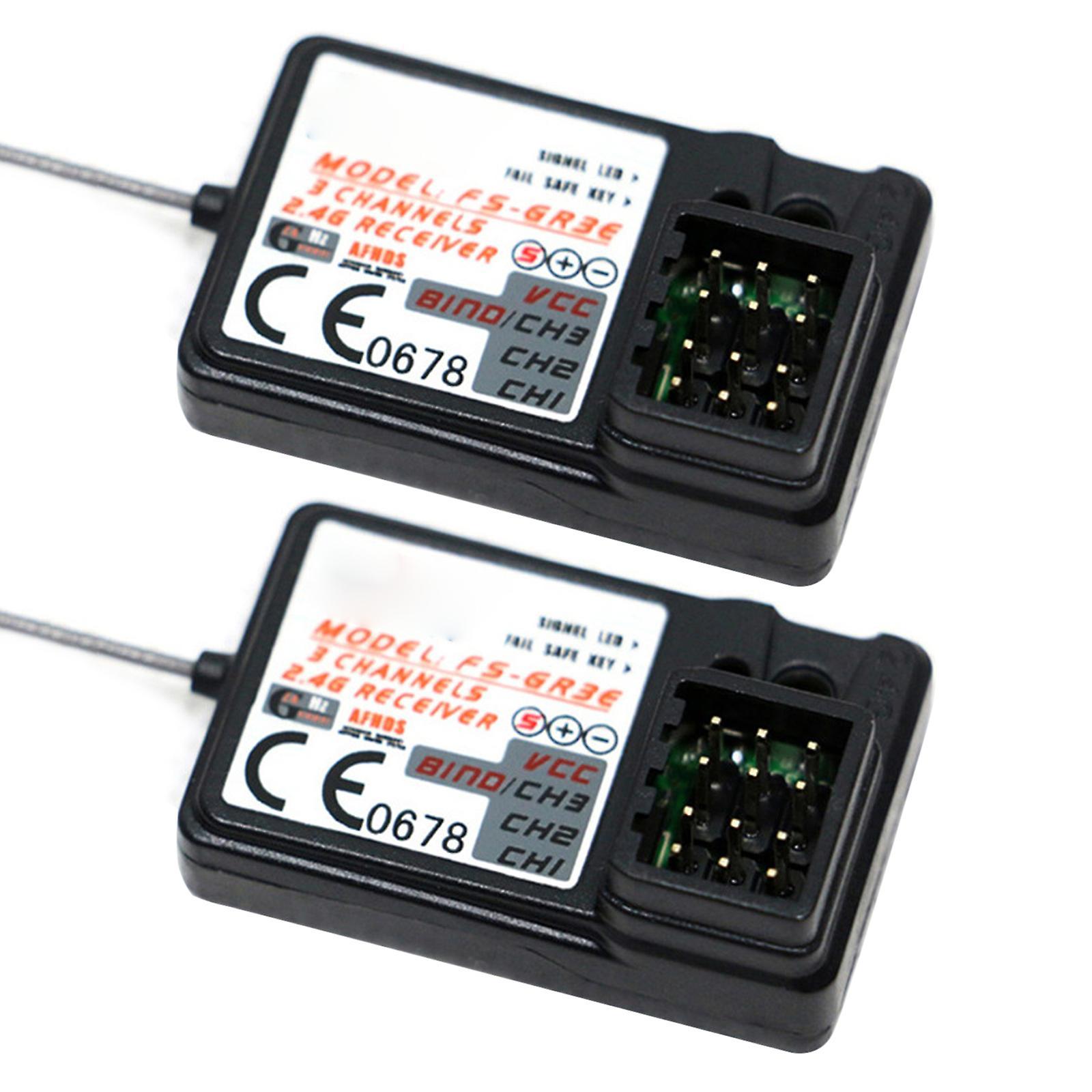 Siguang Rc Flysky 2.4g 3ch Fs-gr3e Gr3e Receiver For Fs Gt3b Gt2 Gt3c Transmitter 2pcs Js