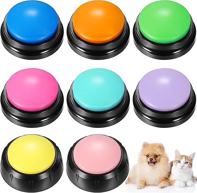 Aiyuego 10 Color Voice Recording Button Dog Buttons Toy 30 Seconds Recordable Dog Talking Button Set Dog Communication Buttons Dog Training Speakin...