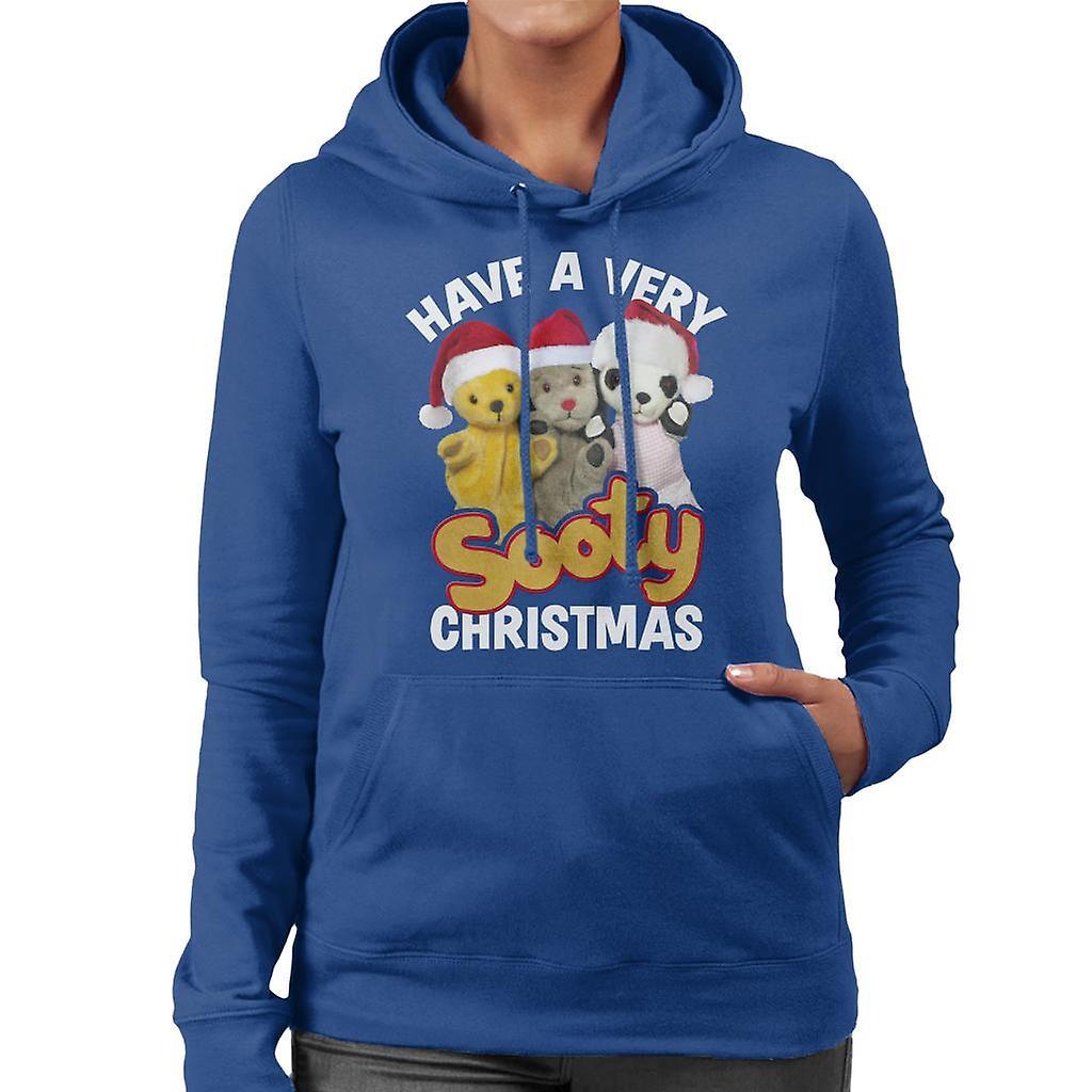 Sooty Christmas Have A Very Sooty Christmas Women's Hooded Sweatshirt Royal Blue Small