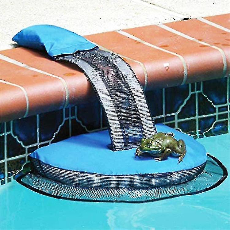 Animal Rescue Escape Ramp For Swimming Pool Floating Ramp Rescue Frog Log Pad Pool Animal Protector Zekai