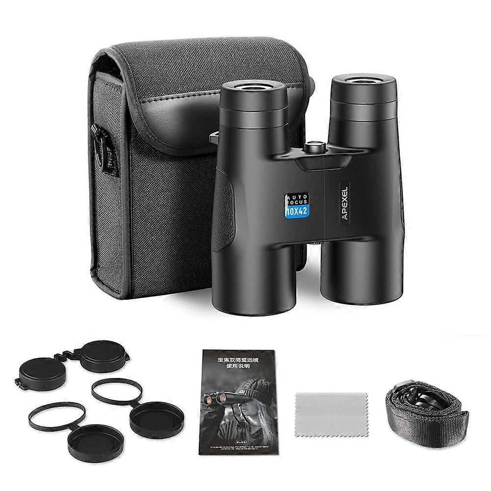 APEXEL Portable Handheld Auto-Focus Binoculars 10X 42mm Objective Lens Binoculars Eye Distance Adjustable Telescopes Suitable for Ball Game Field A...