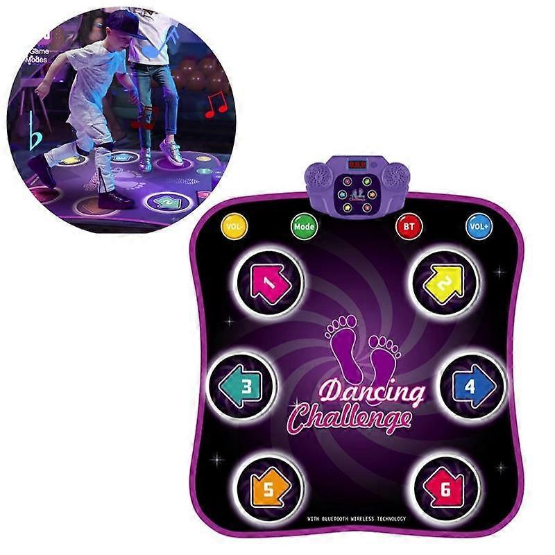 Wiuo Children's dance mat Bluetooth music dance mat Children's electric dance mat parent-child game 1