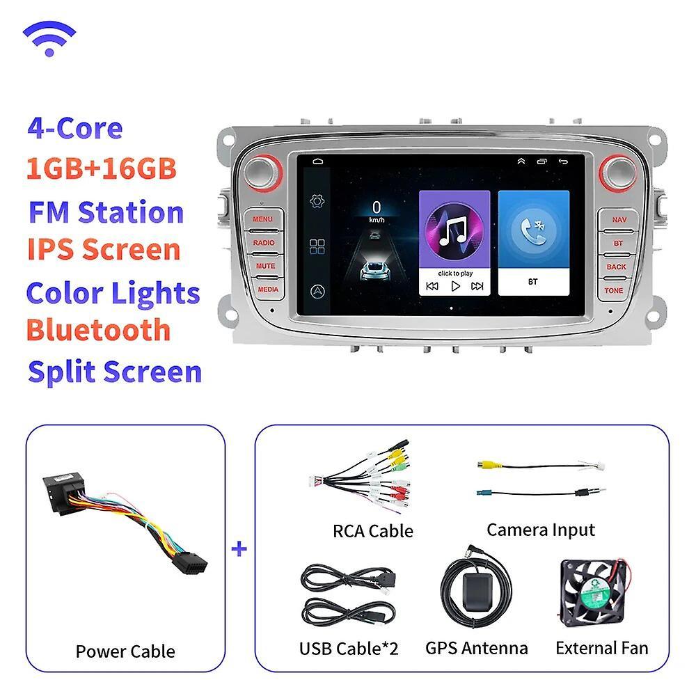 Aintier Android 10 For Ford Focus Mondeo S-max Kuga Galaxy C-max Multimedia Player Navigation Carplay  Gps Navigation No Dvd Y1B 1G 16G S