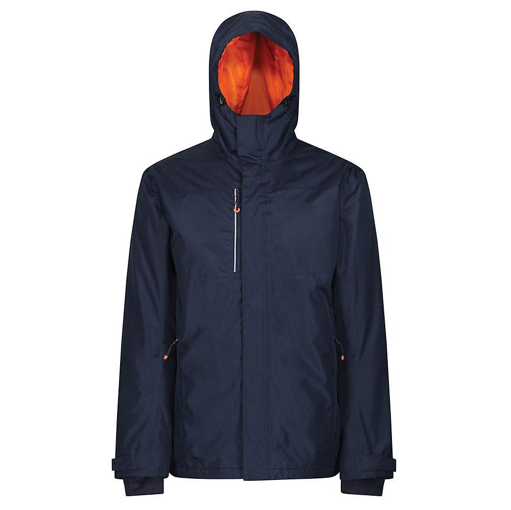 Regatta Mens Thermogen Heated Waterproof Jacket Navy/Magma 3XL - Chest 49-51" (124.5-129.5cm)