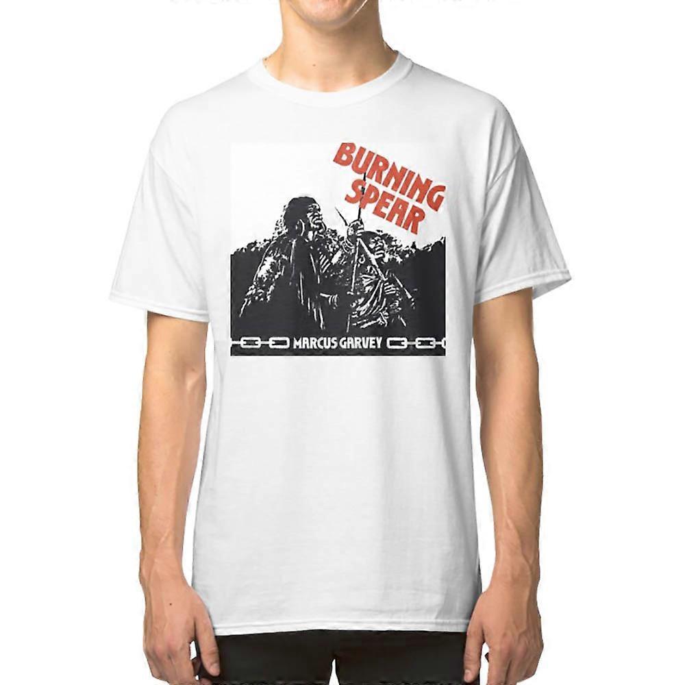 RockShark Burning Spear - Marcus Garvey T-shirt white M