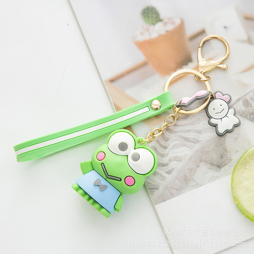 Sevenday Kawaii Cartoon Keychain Mini Doll Keyring Handbag Hanging Decors Gift Keroppi