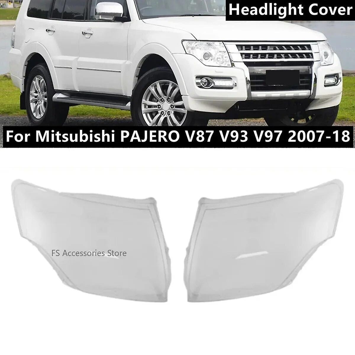 Scitoo Car Front Headlamp Cover Headlight Shell Transparent Lampshade Lens For Mitsubishi Pajero V87 V93 V97 2005-2018 Headlamp Shell Pair