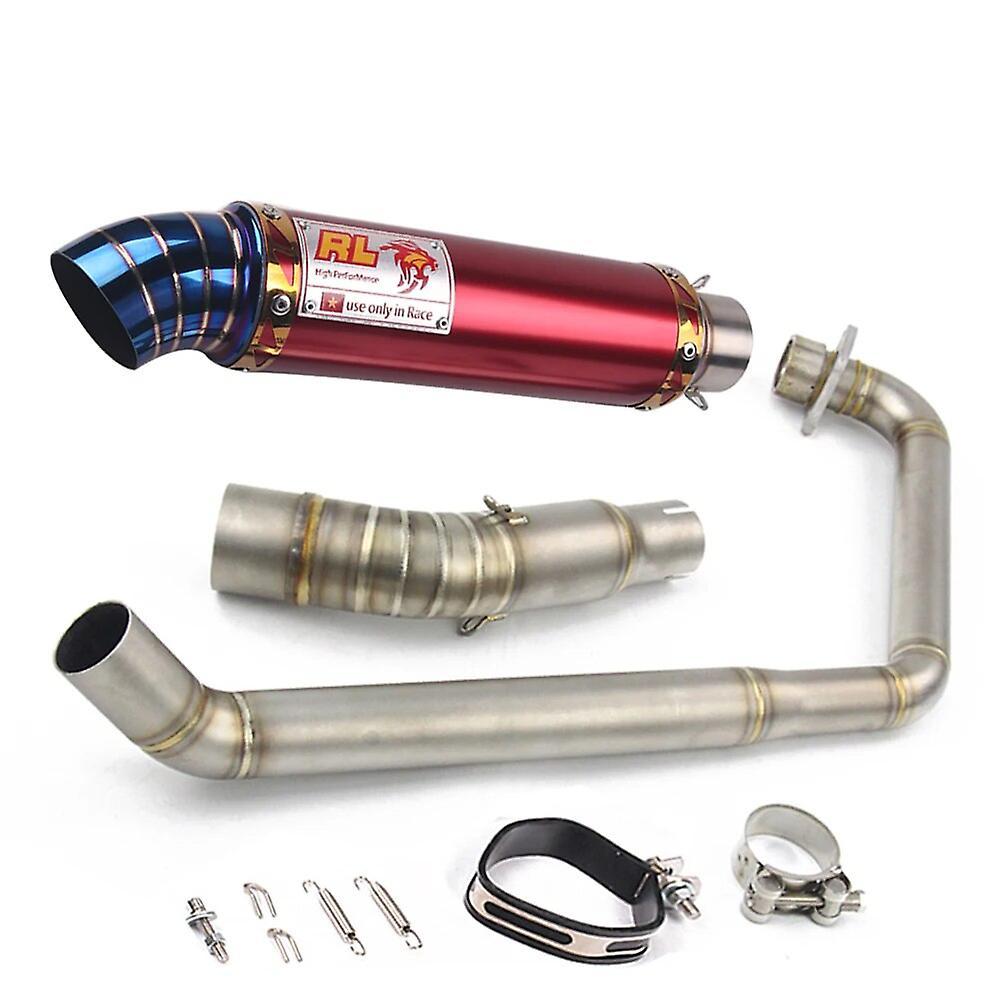 Muggyz Exhaust Full System For Honda Cbf125 Cbf150 Motorcycle Muffler Exhaust Front Middle Pipe Black