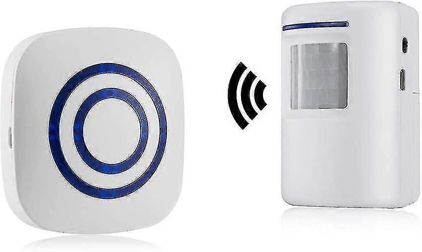 Passage Alarm, Shop Bell, Wireless Alarm System With Motion Detector -ZHENV