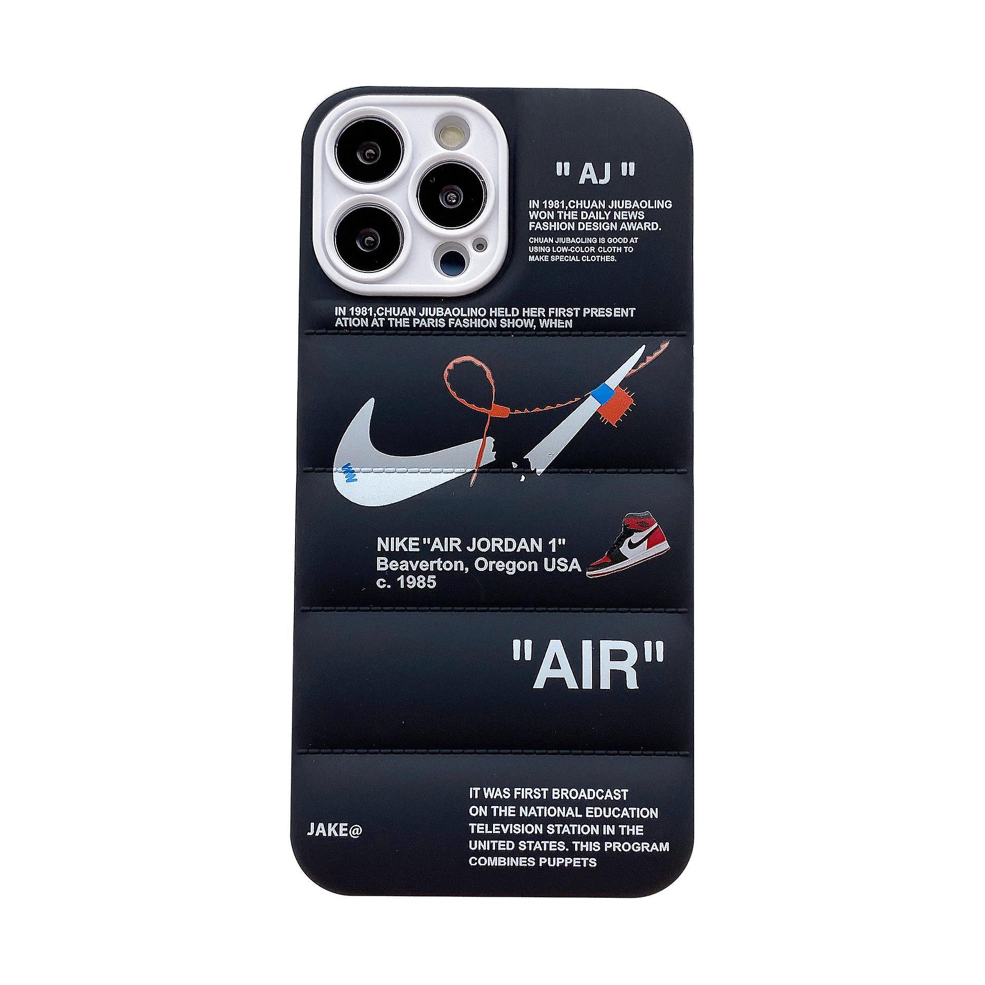 Xyc For Iphone 14/13/12/11 Off-Nike Frosted Phone Case 14pro/13pro/12pro Off Sports Shoes Brand Puffer Phone Case