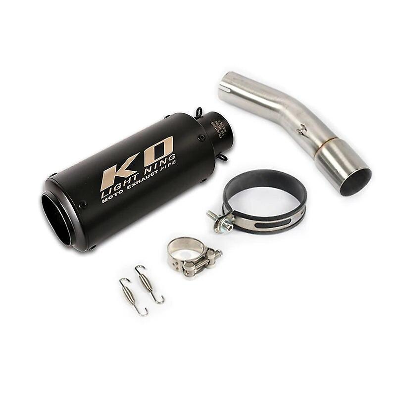 Muggyz For Suzuki Gsx250r Gsxr250 2016-2021 Exhaust Pipe Motorcycle Mid Tube Slip On 51mm Mufflers Removable Db Killer Escape Steel C