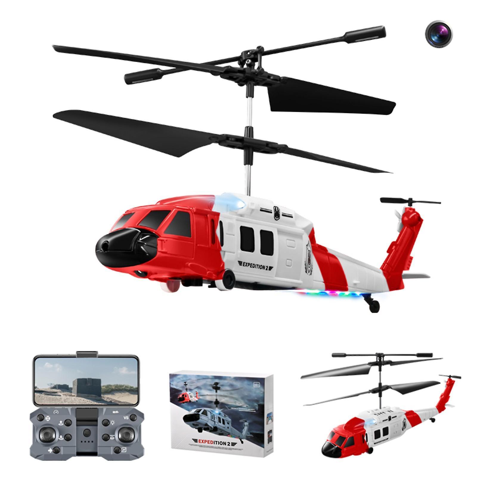 Shency Remote Control Helicopter Obstacle Avoidance With 1080P Camera,2.4GHz 3.5CH RC Helicopter With LED Lights, OneKey Take Off Landing,Altitude ...