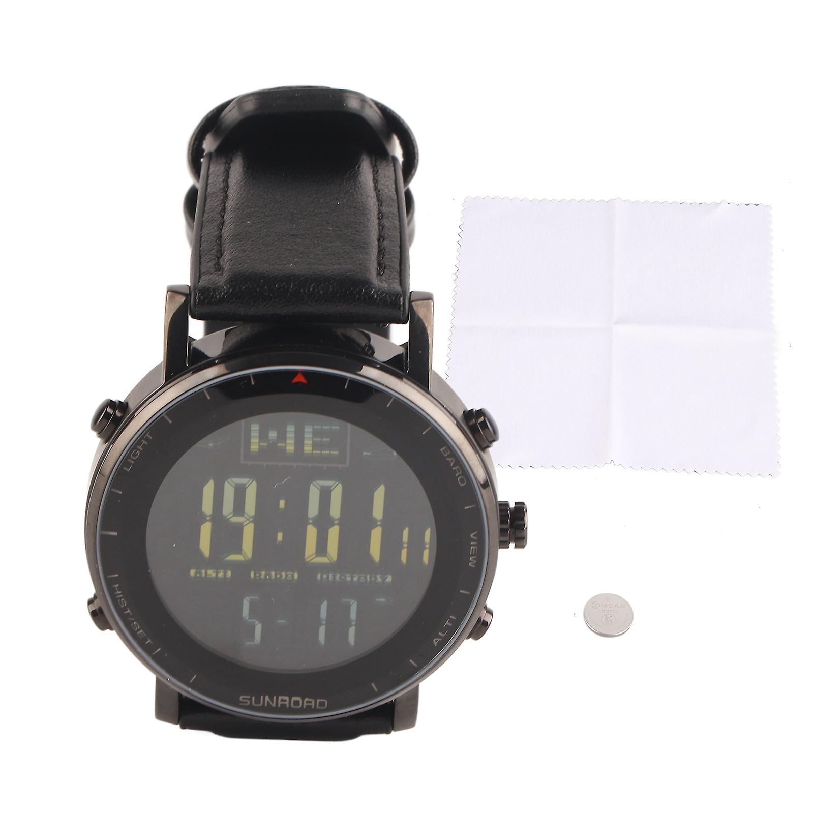 Outdoor Sports Fishing Barometer Watch with Altimeter, Compass and Weather