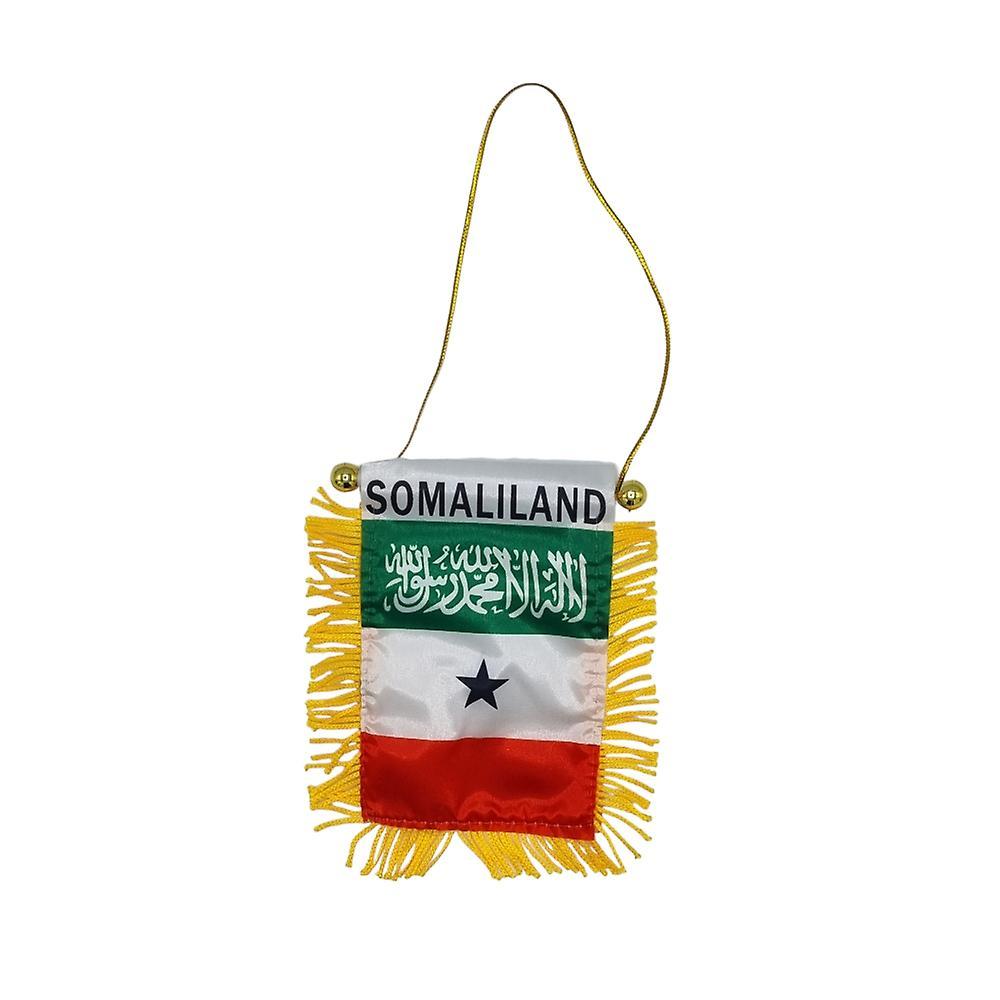 Hiprock Somaliland Hanging Flag Car Rearview Mirror with Suction Cup