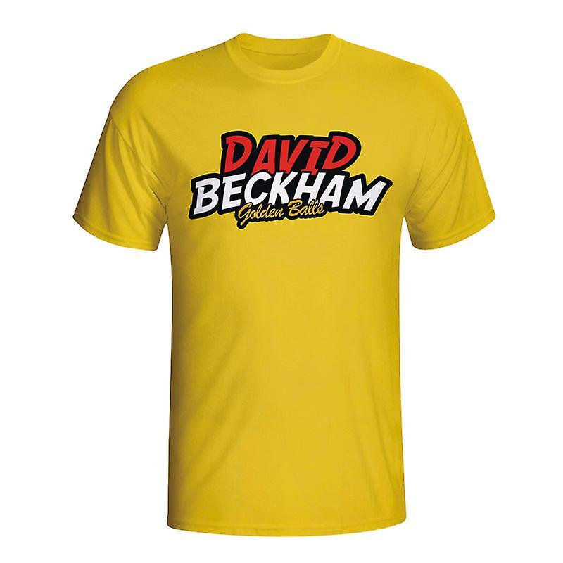 Gildan David Beckham Comic Book T-shirt (yellow) MW