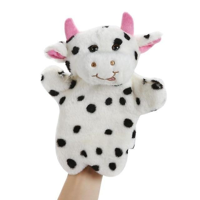 Slowmoose Animal Hand Puppet Marioneta Dolls Plush Elephant, Panda, Cat Learning Baby Cow1