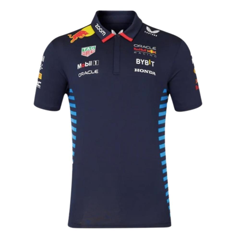 Castore 2024 Red Bull Racing Team Polo Shirt (Night Sky) Navy XXXL Adults