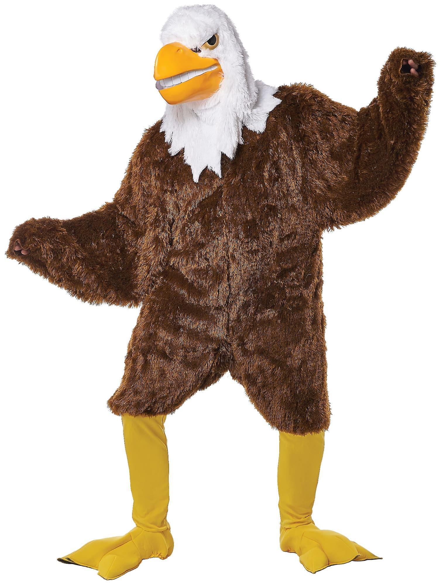 California Costume Collections Eagle Deluxe Hawk Bird Animal Mascot Adult Mens Costume One Size Brown One Size (44-46)