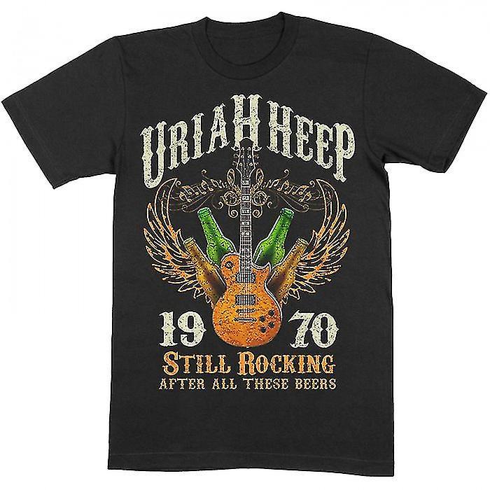 Uriah Heep Unisex Adult Still Rocking Cotton T-Shirt Black XL