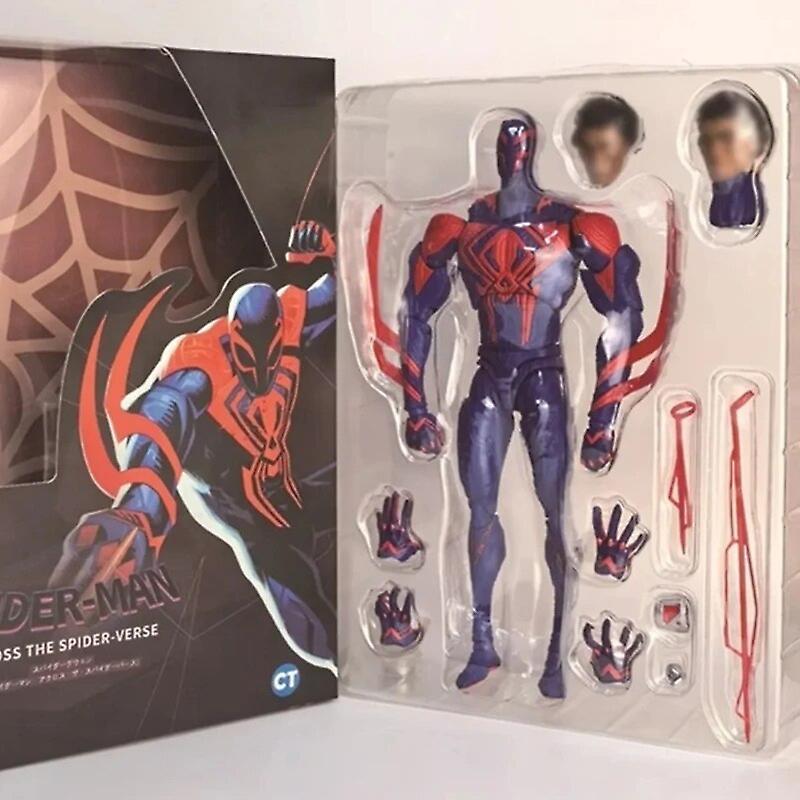 Ninesun Anime MAF107 Spider-Man Figurine Miles Morales Parallel Universes Action Figures Marvel PVC Movable Model Toys Birthday Gifts with box