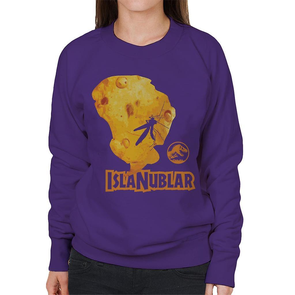 Jurassic Park Isla Nublar Mosquito Women's Sweatshirt Purple Medium