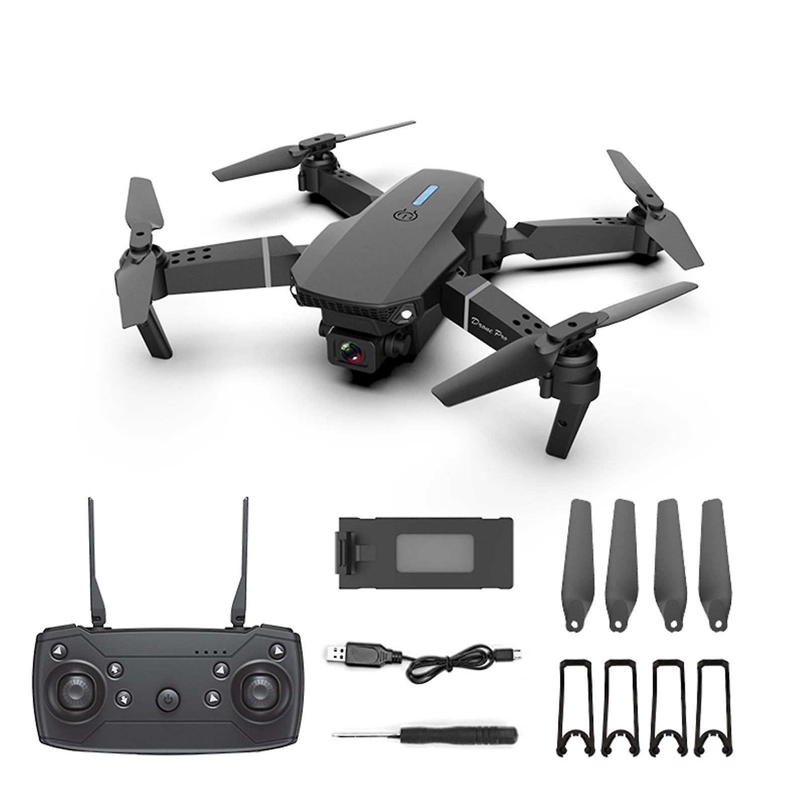 Flye Drone 4k Profesional Hd Dual Camera Drone Wifi 4k Real-time Transmission Fpv Drones Collapsible Quadcopter Toy Black