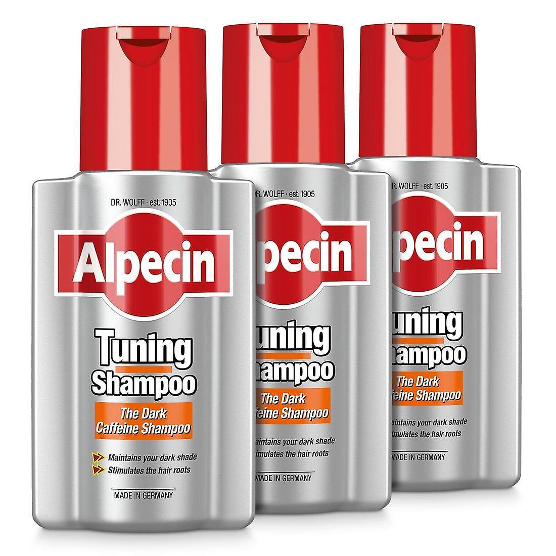 Alpecin Caffeine Tuning Shampoo Anti-Grey Hair Colour Protection - 200ml X 3