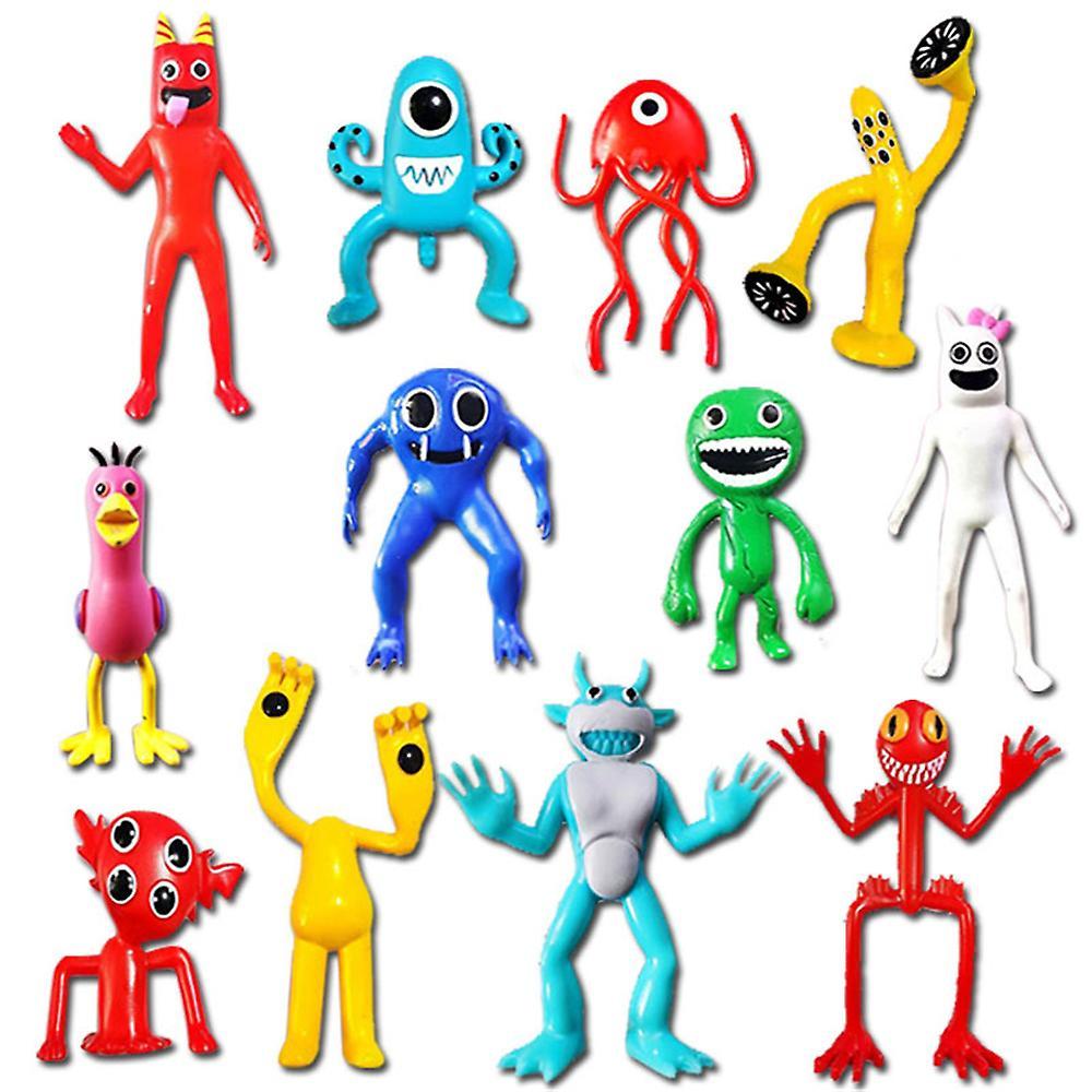 Bestdaily 12pcs Garten Of Banban Action Figures, Jumbo Josh Figures Toys, Garten Of Banban Toy For Kids Birthday Party Cake Topper Decorations B