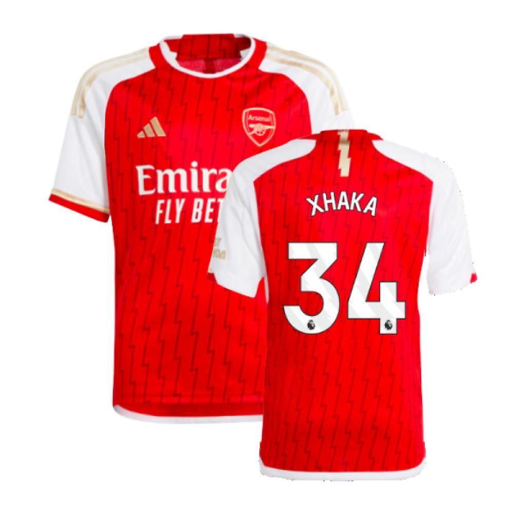 Adidas 2023-2024 Arsenal Home Shirt (Kids) (Xhaka 34) Red 15/16 Years - 34-36 inch