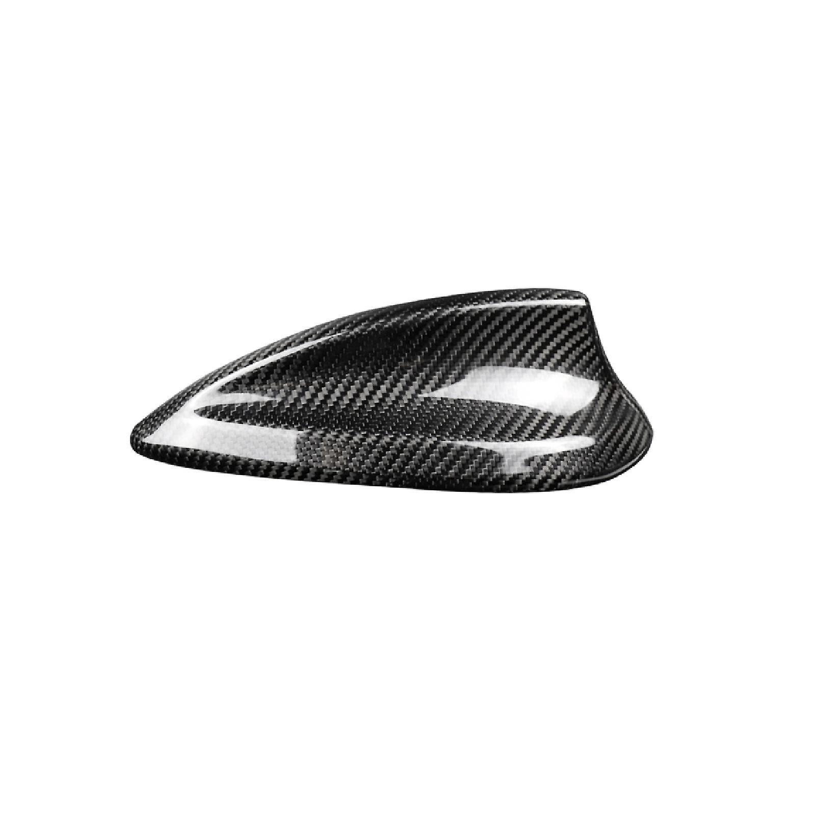 newmerun Self-adhesive Carbon Fiber Car Shark Fin Antenna Receiver Cover Trim for BMW F15 F16 F20 F21 F26 F45 F46 F48 F49 F85 F86 Black