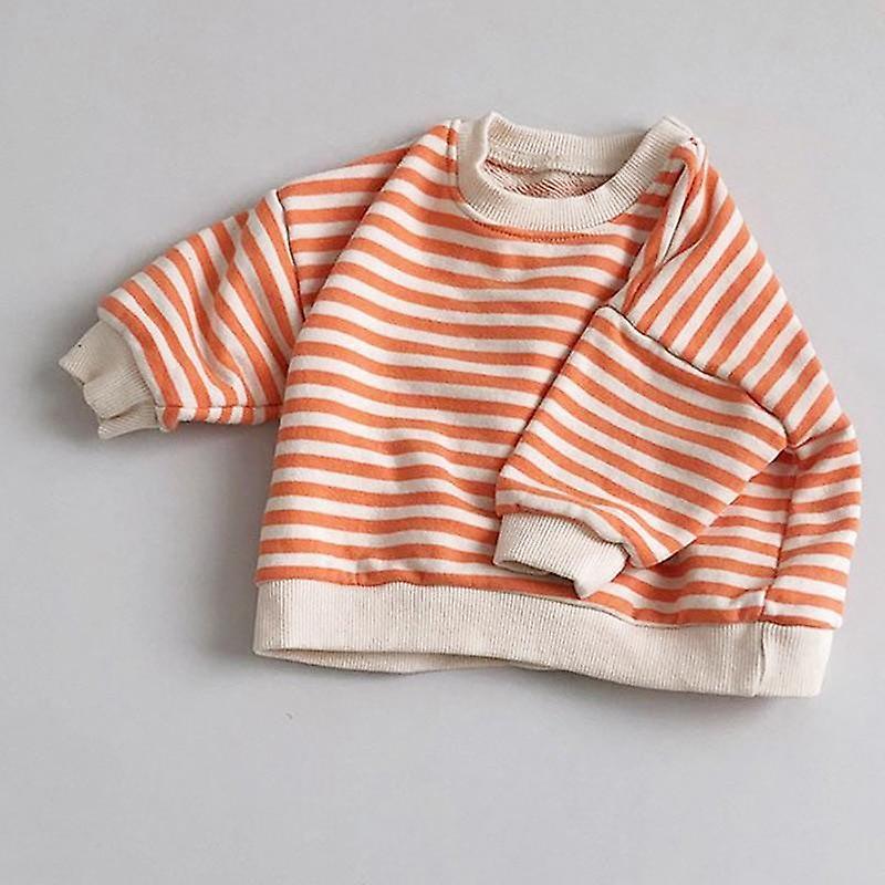 Slowmoose Spring/autumn, Striped  Sweatshirt red 24M