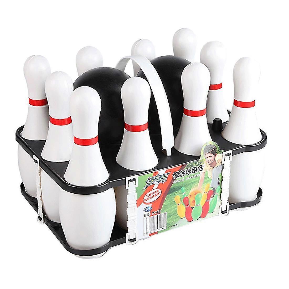 Asiv 1 Set Bowling Set & Adults 2 Ball With 10 Pins For Family Kids And Adults Backyard Skittles