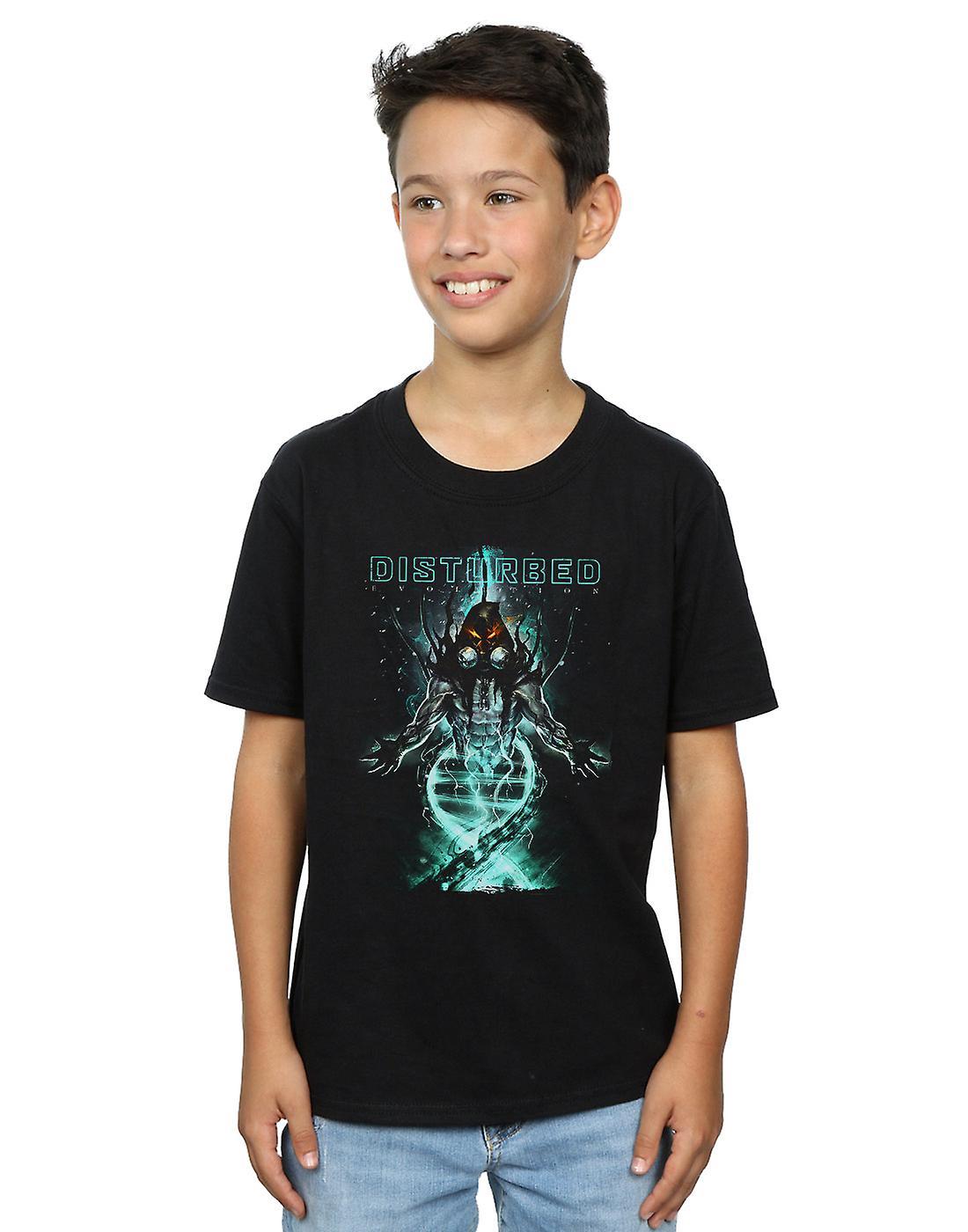 Absolute Cult Disturbed Boys Evolving Creature T-Shirt Black 9-11 Years