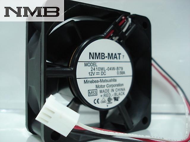 Visgaler For Nmb 2410ml-04w-b79 -f62 6025 60x60x25mm 6cm Dc 12v 0.58a 3wire Server Inverter Cooling Fan