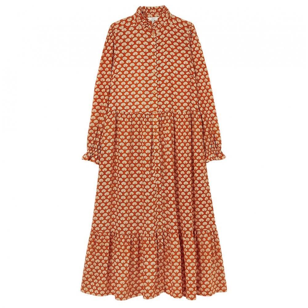 Women's Joules Jou Josie Dress Burnt Orange 14