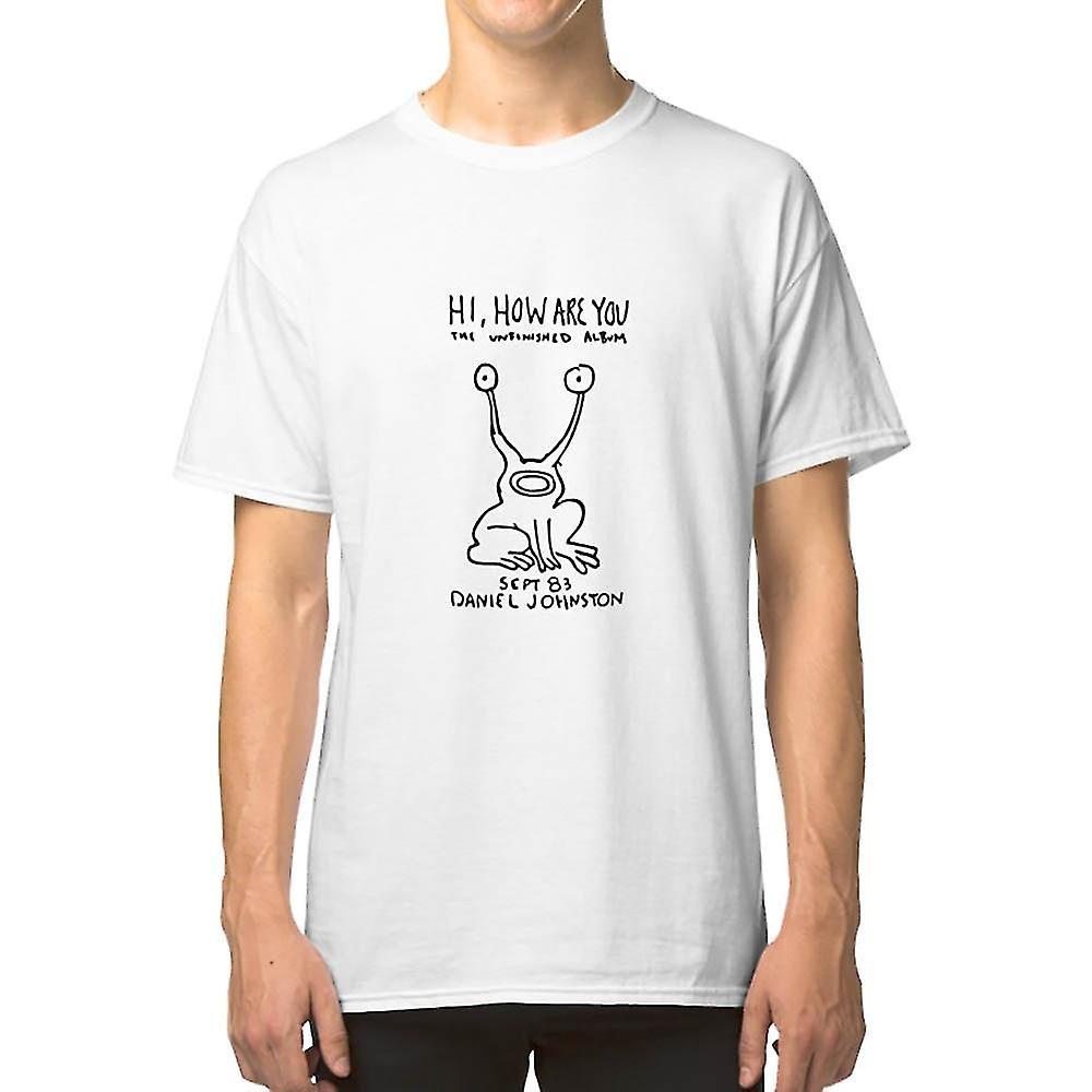 Gildan Best Seller - Hi How Are You By Daniel Johnston Merchandise T-shirt white L