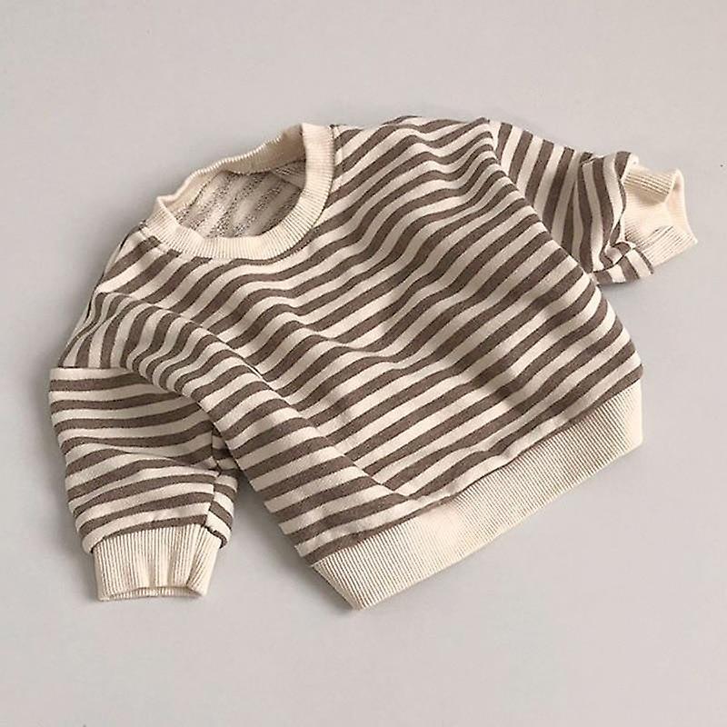 Slowmoose Spring/autumn, Striped  Sweatshirt gray 6M