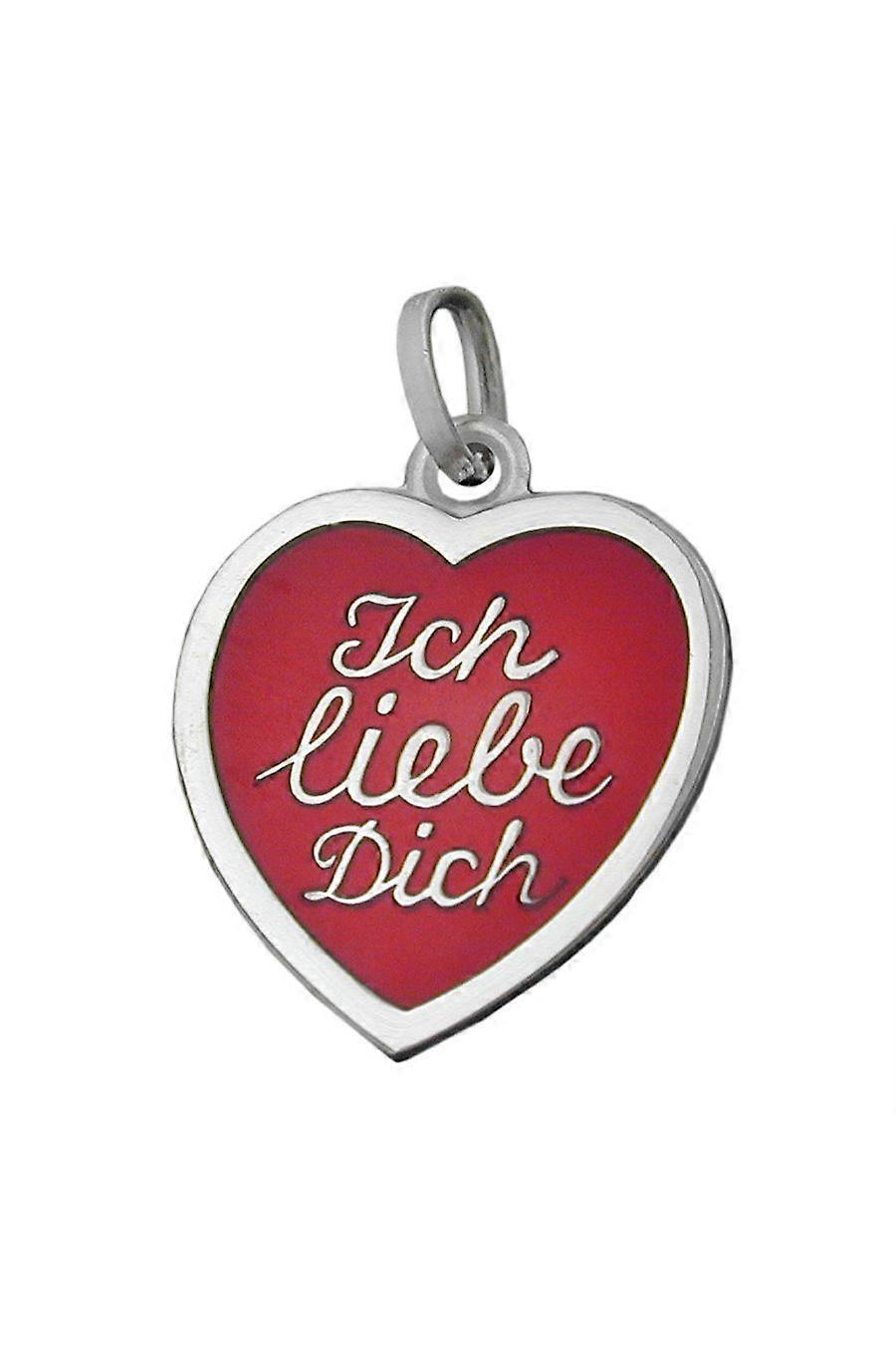 Gallay Pendant Heart Ich Liebe Dich Silver 925 - Gl92193