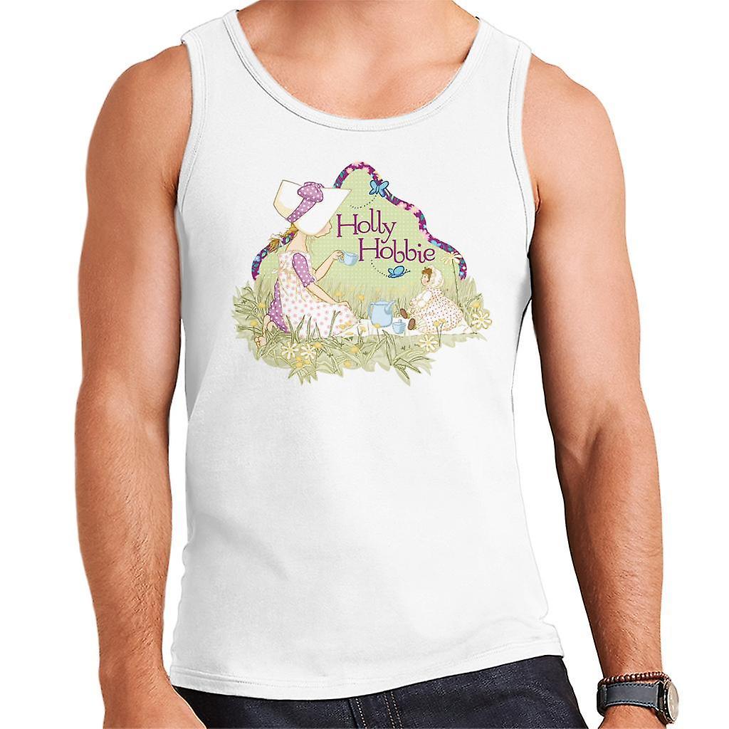 Holly Hobbie Tea Party Men's Vest White Large