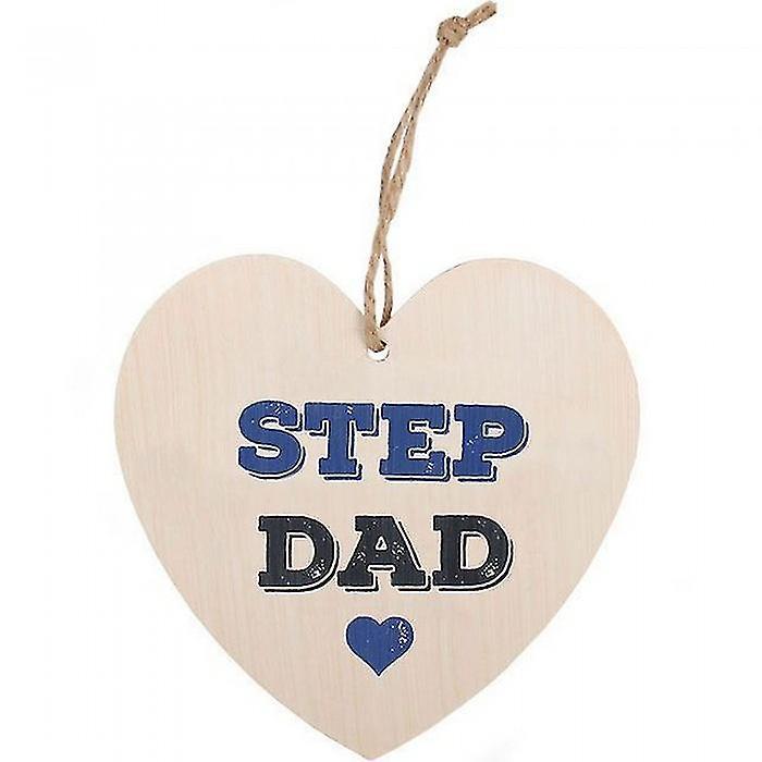 Something Different Step Dad Hanging Heart Sign Multicoloured One Size