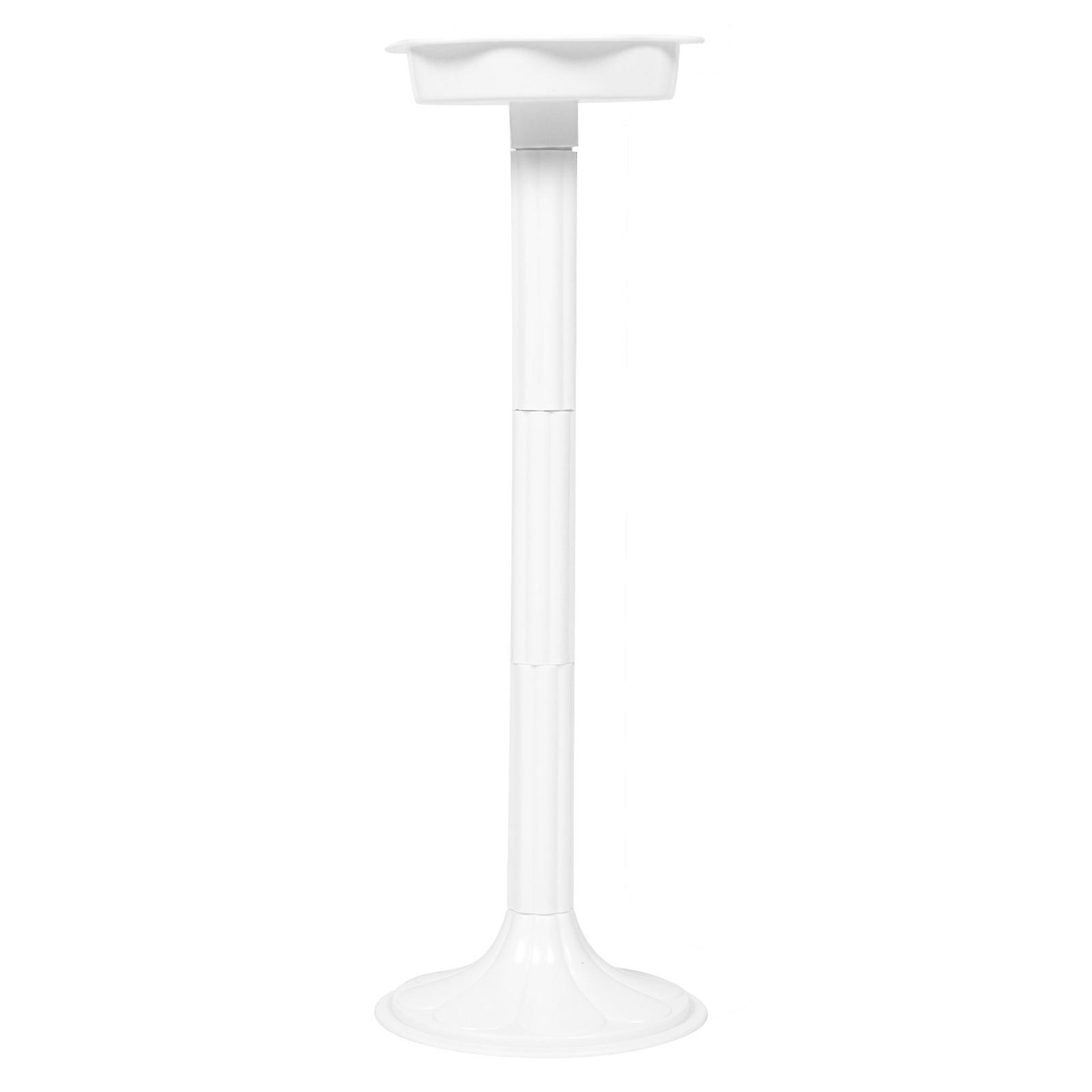 Tinksky White Table Decor Pillar Flower Stand Plant Stand Indoor White Tall Plant Stand Tall Planter Stand 50x17cm