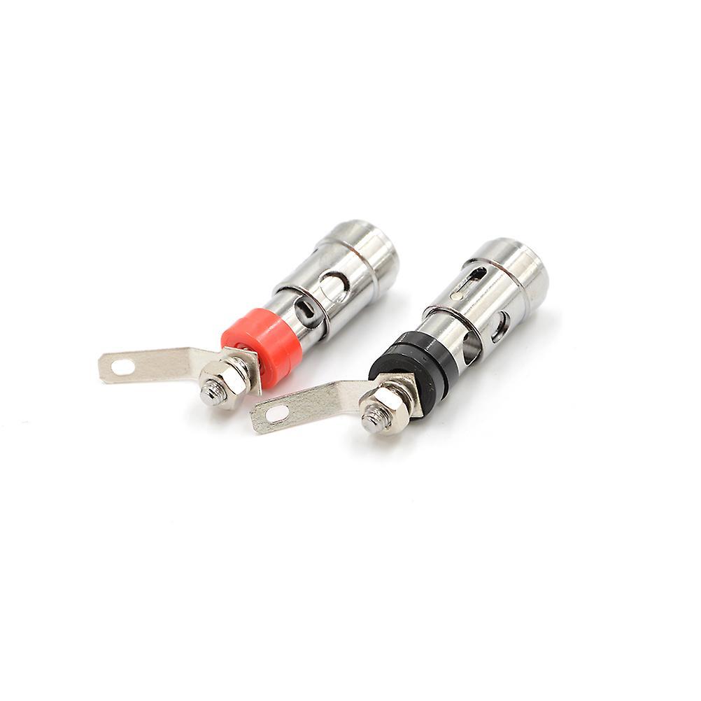 Shanghai Yiting Trading Co Ltd 2pcs Speaker Audio AMP Terminal Binding Post Spring Loaded Type Nickel Plated SHYTMV One Size