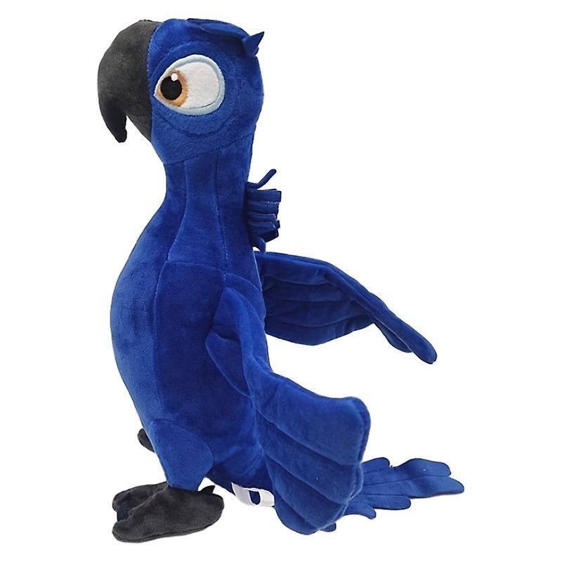 Wiuo Creative Plush Toy Doll Macaw Plush Toy Doll Childrens Gift Navy blue