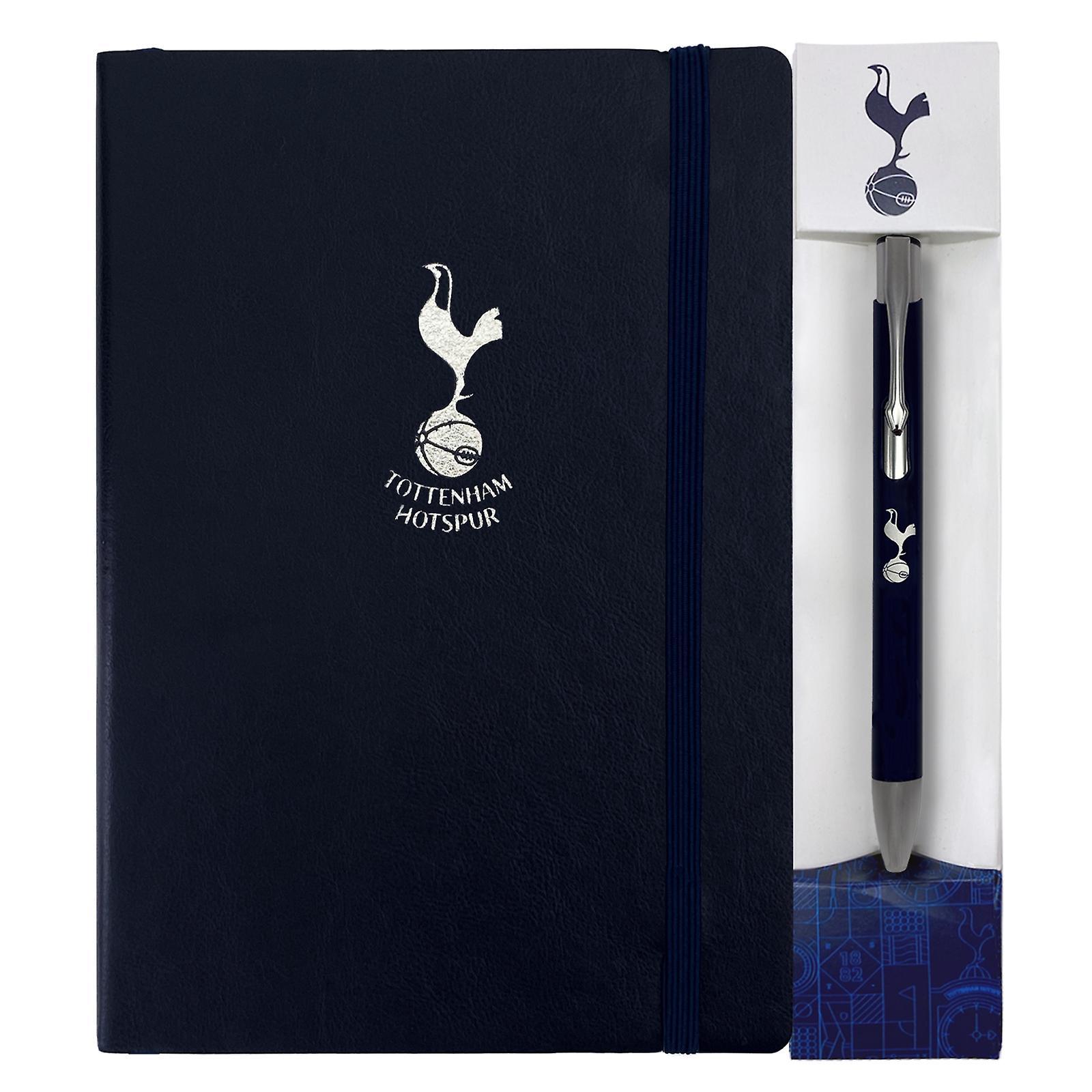 Tottenham Hotspur FC Tottenham Hotspur Notebook & Pen A5 Executive Premium OFFICIAL Football Gift Black