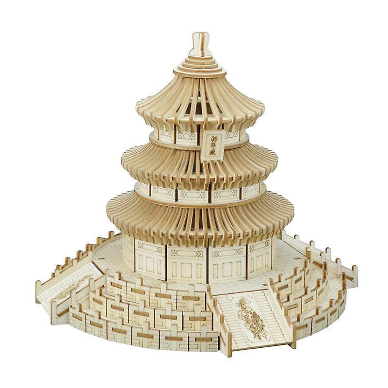 Wisetony Develop kids intelligence Wooden 3D Puzzle 272 pieces - Beijing Temple of Heaven