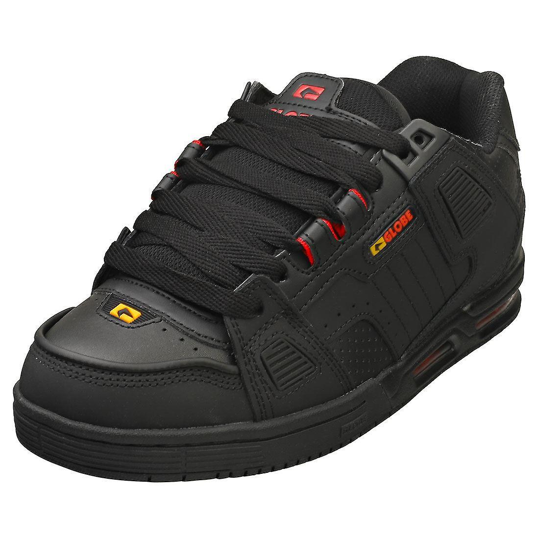 Globe Sabre Mens Skate Trainers in Black Red 9 UK