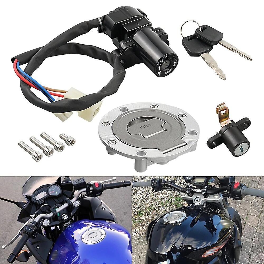 Scitoo For 1998 1999-2003 Yamaha YZF-R1 Ignition Switch Lock Keys Fuel Tank Cap for Yamaha YZF R6 R6 2003-2005 MT03 MT-03 2006-2012