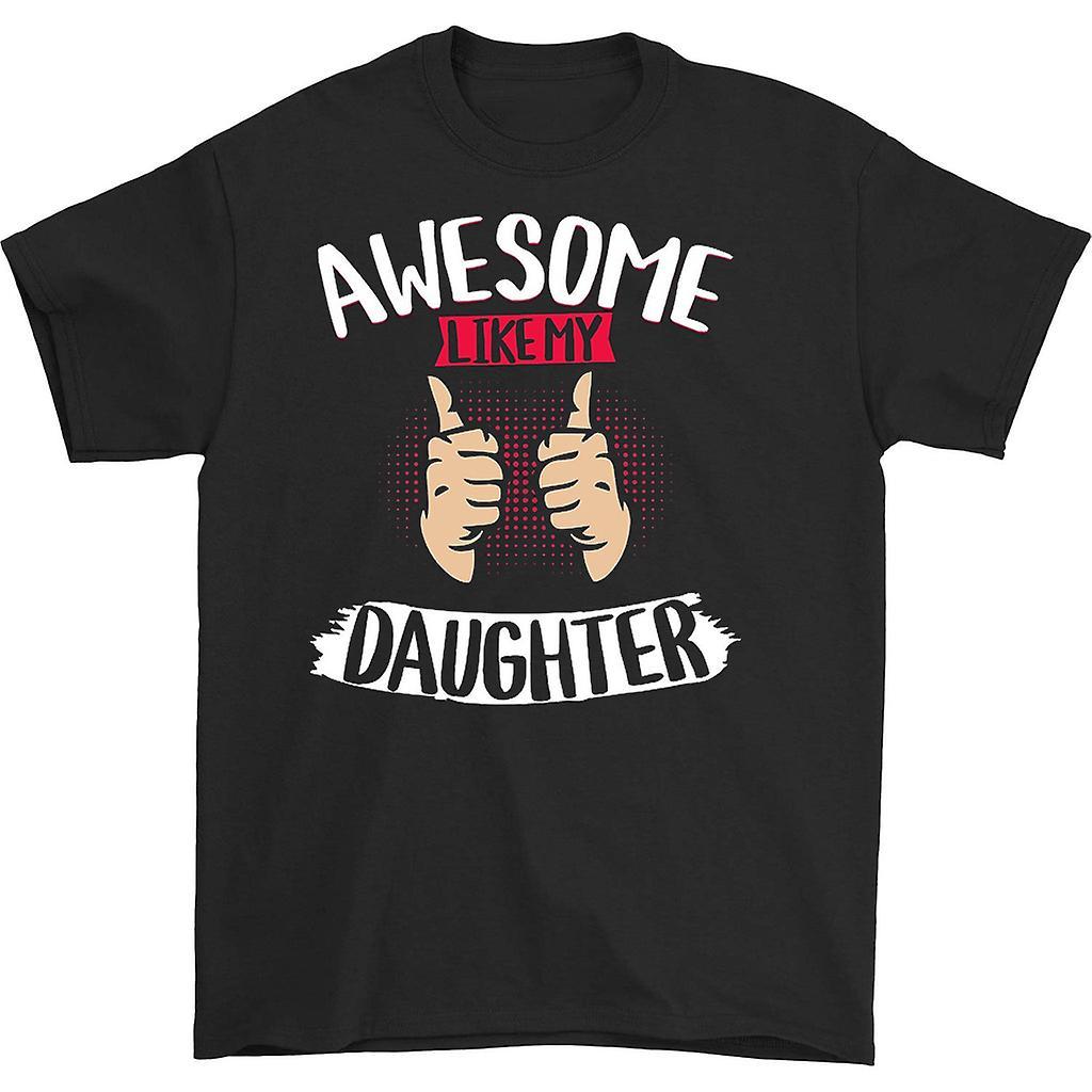 HISHARK Awesome Like My Daughter T-shirt Black M