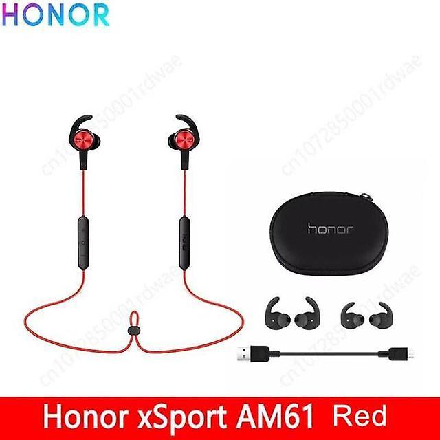 Headphones New Honor Xsport Am61 Earphone Bluetooth Wireless Connection With Mic In-ear Style Charge Easy Headset For Honor Ios Android Red