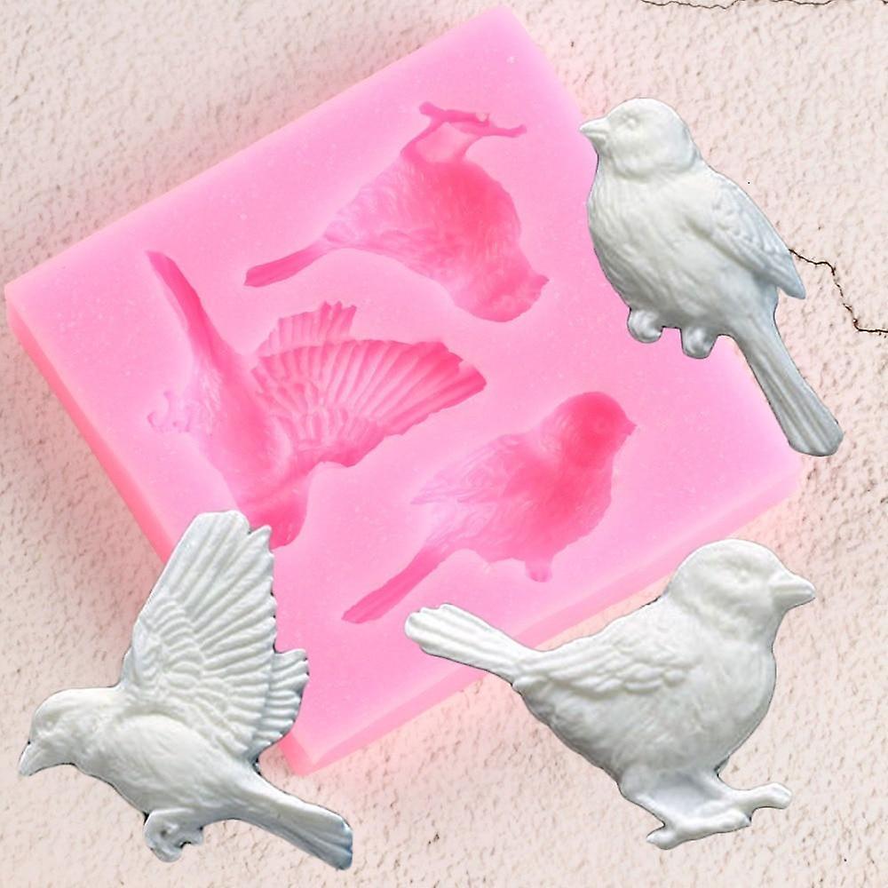 Slowmoose Sugarcraft Birds Fondant Silicone Mold - Cake Decorating Tools Candy Clay